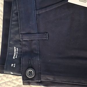 Old Navy Boys 12 Slim Navy Blue Uniform Pants
